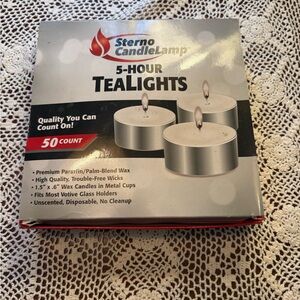 5-Hour Tealights - 50 Count